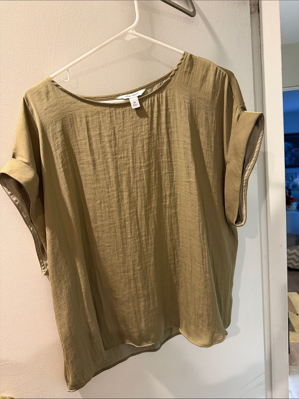 Madewell Olive Short Sleeve Relaxed Top